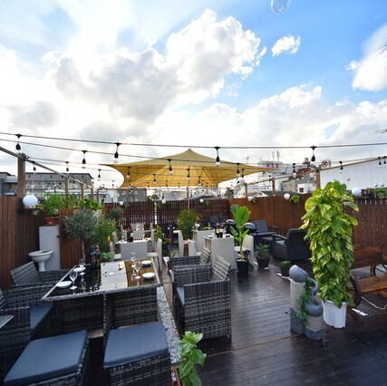 開放的屋上テラスでBBQ♪