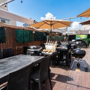 원하는 것을 원하는만큼 드세요.연회 파티 등에 대인기 ♪ 개방적인 BBQ 비어 가든을 즐기세요!