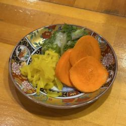 本日の漬物盛り合わせ