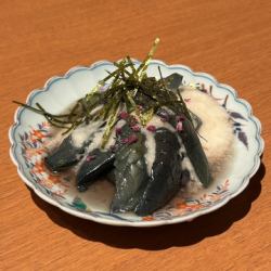 ナスの揚げ浸し~贅沢とろろがけ~