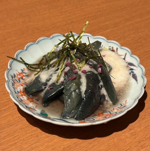 ナスの揚げ浸し~贅沢とろろがけ~