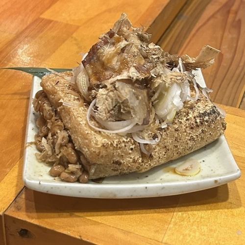 栃尾揚げネギ納豆(ハーフ)