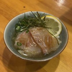 真鯛の柑橘〆茶漬け