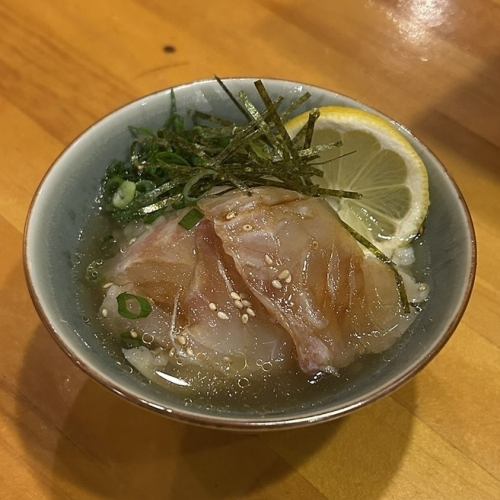 真鯛の柑橘〆茶漬け