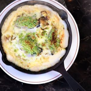 Oyster gratin