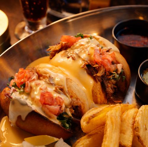 NEW!! 12-Hour Aged! Melt-in-your-mouth Pulled Pork BBQ Burger