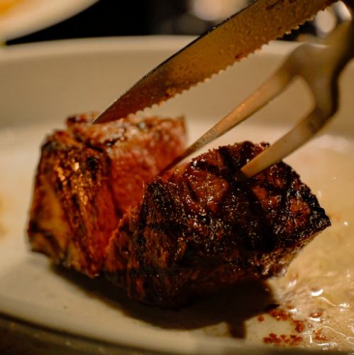 Steak made with aged meat