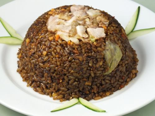 Fried rice with pork soy sauce