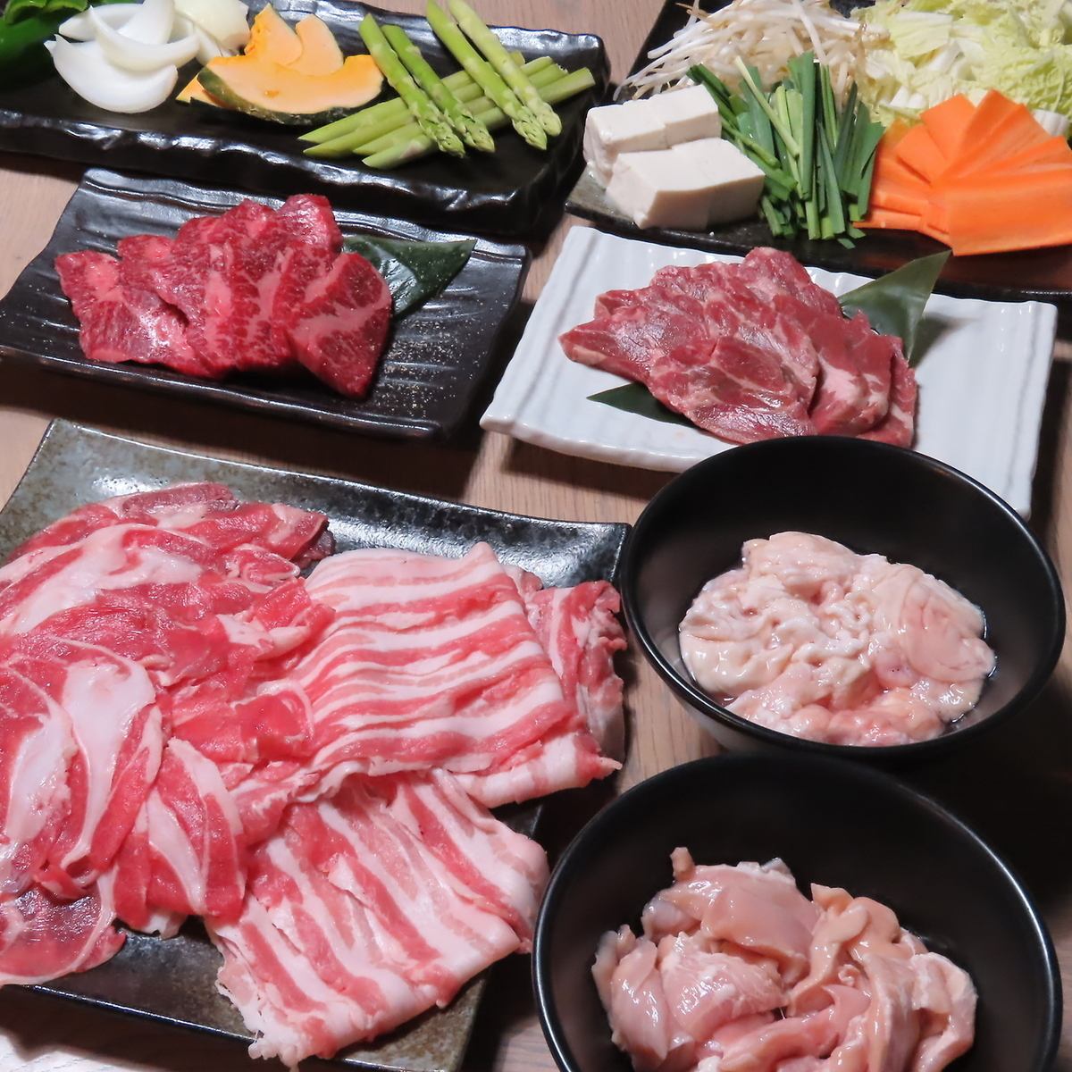 新コース登場★焼肉×しゃぶしゃぶのコースが楽しめる♪