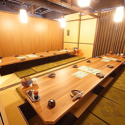 全席完全個室!扉付の個室を2名様~最大144名様用まで完備!