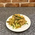 Pickled mustard greens and cucumber salad