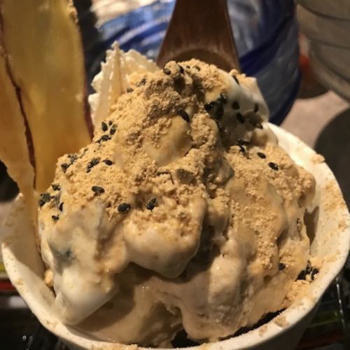 Japanese style soybean ice cream