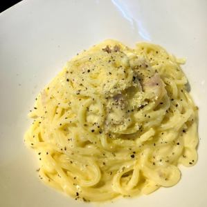 Chewy fresh carbonara
