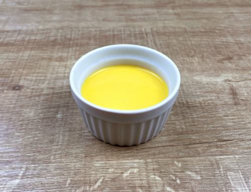 Homemade mango pudding