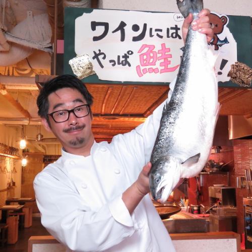Selected salmon in Hiroshima!