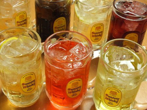 Yamadori's special lemon sour alone has 6 different types of all-you-can-drink.
