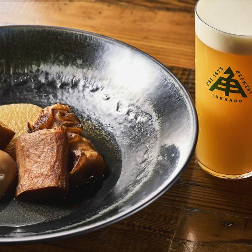 이세카쿠야 맥주의 통생을 상시 10종류 즐길 수 있는 압권의 탭!