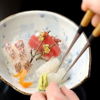 【～5月7日までのご予約】【要予約】季節のおまかせコース 旬の厳選素材全8品7,000→6,500円