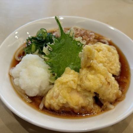 とり天ぶっかけおろしうどん【orそば】