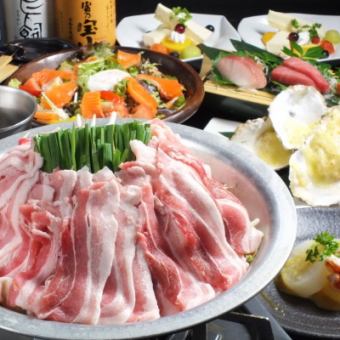 [Year-end Party/New Year's Party A] "Enjoy" Course! Includes hotpot ◎ 14 dishes in total, 2.5 hours of all-you-can-drink draft beer, 4,500 yen
