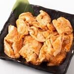豚のみそホルモン焼き