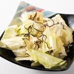 塩昆布キャベツ