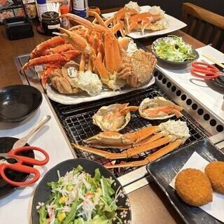 [90-minute all-you-can-eat] All-you-can-eat plan featuring three types of crab: King Crab, Snow Crab, and Hairy Crab ◆ 19,778 yen (tax included)