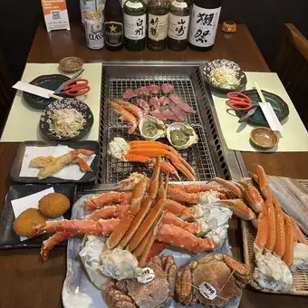 【90分食べ放題】三大蟹食べ放題プラン◎タラバ蟹・本ズワイ蟹・毛蟹が揃い踏み◆17980円(税込)