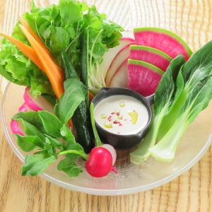 Seasonal vegetables Bagna cauda