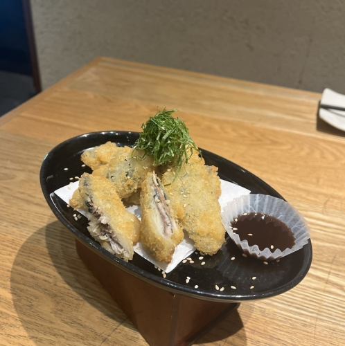 秋刀魚の大葉フライ