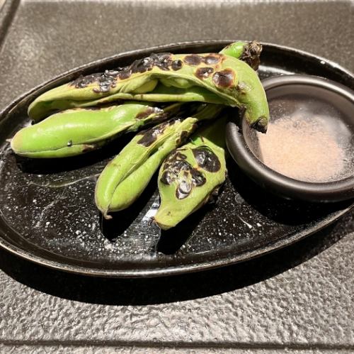 鹿児島県産　そら豆の炭火焼き