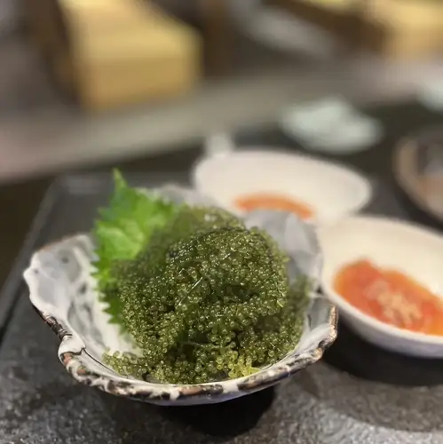 Okinawa-grown, crunchy sea grapes