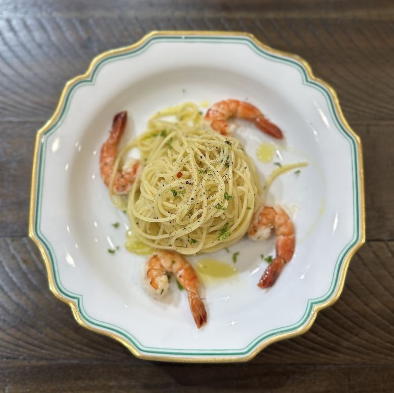 Shrimp Aglio Olio Spaghettini