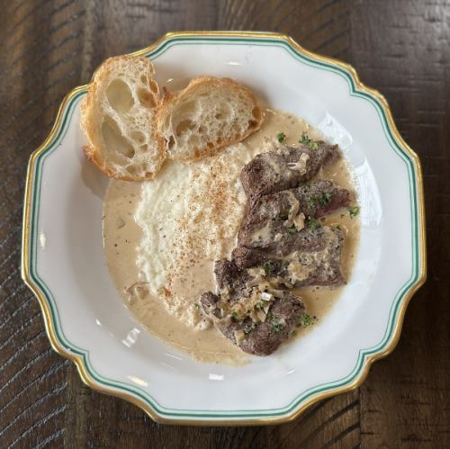 スペシャルブランチ　黒和牛ランプ肉のペッパーステーキ　【税込3980円】