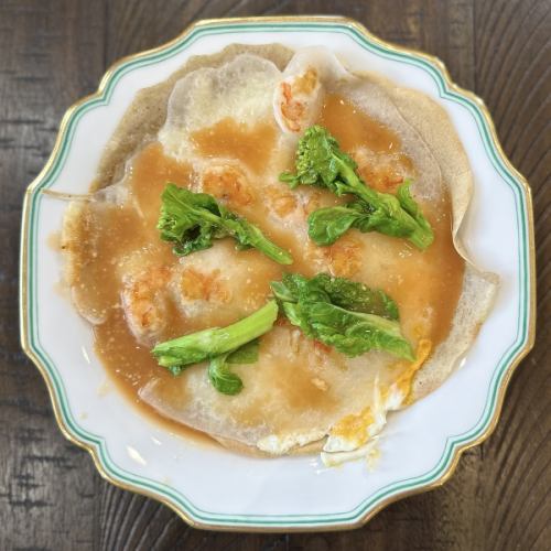 ブランチセット　台湾風ガレット　海老の蝦仁腸粉　甘辛ソース　【税込2200円】　