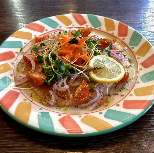 マグロのカルパッチョ　～和風ソース～