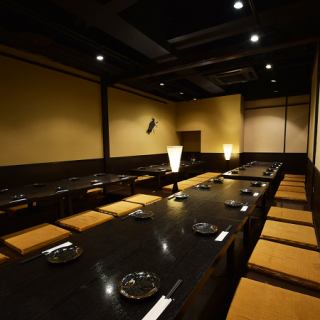 [1 minute walk from Numazu Station] All seats are private rooms. The izakaya "Nagomi" boasts a space that is just like an adult hideaway.