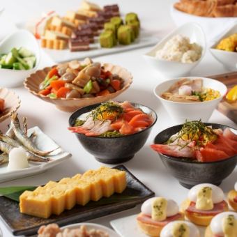 プレミアホテル　CABIN-PRESIDENT　函館　ハーバーダイニングの朝食ビュッフェ