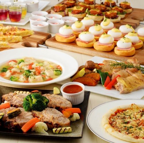 週末日曜は　ブッフェスタイルでのランチ