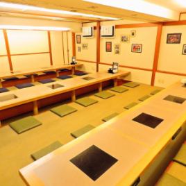 [Banquet private room] One room can accommodate up to 18 people.It can accommodate up to 54 people by connecting 3 rooms.How about a relaxing banquet in a spacious tatami room that is partitioned up to the fusuma! We also have many all-you-can-drink courses that are popular for banquets.If you have any requests, please feel free to contact us ♪