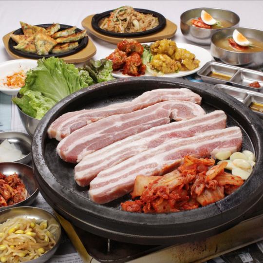 [Currently accepting reservations for welcome and farewell party] "Samgyeopsal course" where you can enjoy classic samgyeopsal and popular special dishes, 2 hours all-you-can-drink included
