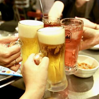 【Wメイン！ハンテジ堪能コース】スタンダード飲み放題付き6,000円(税込)