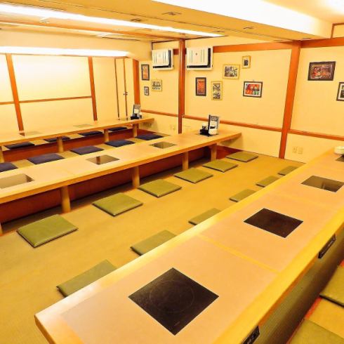 宴会個室は1部屋で18名様までOK◎3部屋繋げて54名様も可能！