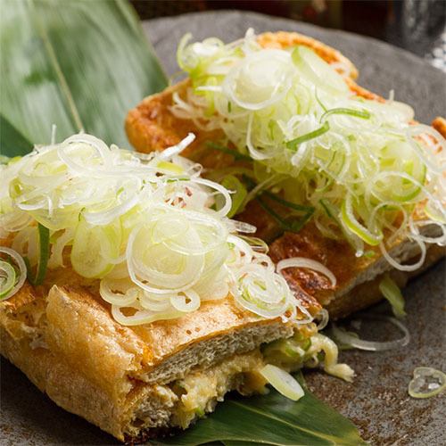 栃尾の油揚げ（葱・葱味噌・葱納豆・マヨキムチ）