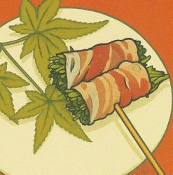 豆苗ポン酢巻