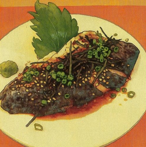 Refreshing Sesame Mackerel with Pickled Pickles