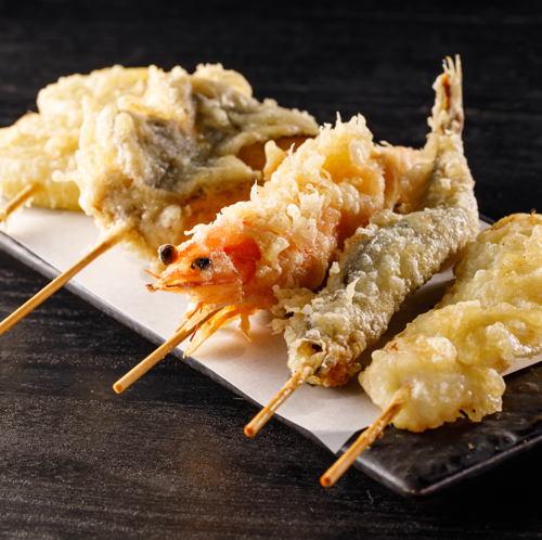 Experience the true charm of Japanese cuisine! Assortment of 3 or 5 types of freshly fried tempura