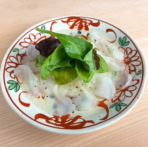 Carpaccio of octopus and jellyfish