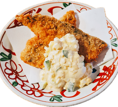 Fluffy fried horse mackerel