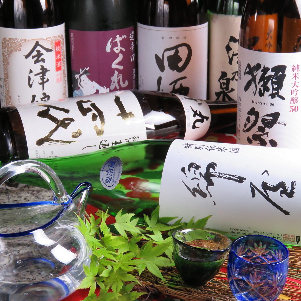We have a wide selection of local sake and authentic shochu.To go with seasonal appetizers...